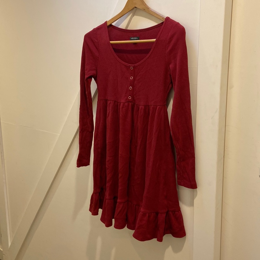 Wild fable long sleeve waffle dress